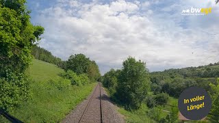 Führerstandsmitfahrt von Crailsheim nach Wertheim mit bwegt [upl. by Wolenik]