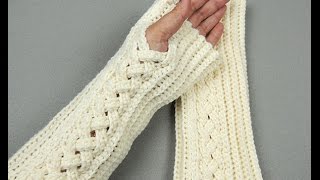 Crochet Guantes sin dedos o Mitones  3 [upl. by Richards]