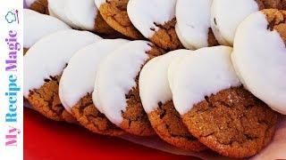 White Chocolate Dipped Ginger Cookies [upl. by Belloir385]