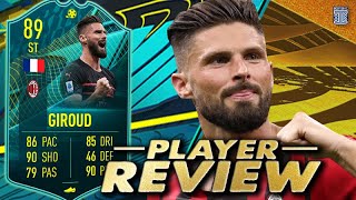 89 PLAYER MOMENTS GIROUD PLAYER REVIEW MOMENTS GIROUD SBC  FIFA 22 ULTIMATE TEAM [upl. by Efi]