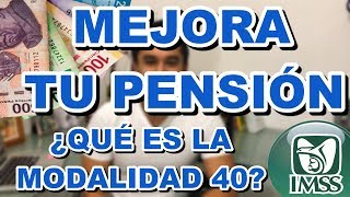 ¿CÓMO TENER UNA MEJOR PENSIÓN MODALIDAD 40 LEY 1973 [upl. by Gearalt]