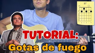 COMO TOCAR GOTAS DE FUEGO DE JOSÉ JOSÉ EN GUITARRA  TUTORIAL [upl. by Bowyer]