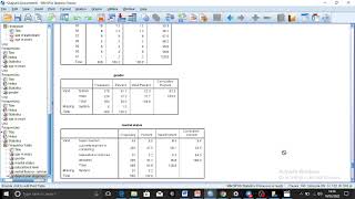 SPSS by amharic language descriptive analysis frequency descriptive statics explore [upl. by Woehick]