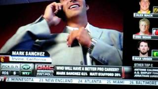 Mark Sanchez Pick at 2009 NFL Entry Draft [upl. by Romine931]