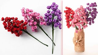 Foam sheet craft ideas  Beautiful flowers for decoration [upl. by Akinahs780]