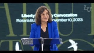 Dr Rosaria Butterfield at Liberty University’s 2023 Convocation Conversion lgbtqplus salvation [upl. by Allicsirp]