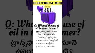 What is the use of oil in transformerelectrical electricalengineering physics [upl. by Witha440]