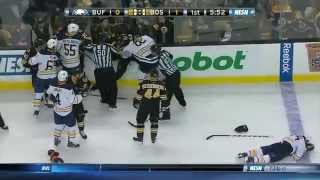 Matt Bartkowski hits Brian Gionta fights Foligno 122114 60fps [upl. by Alonso]