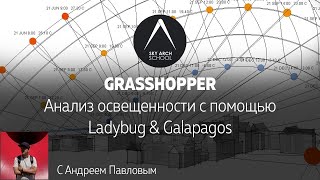 Анализ освещенности с помощью Ladybug и Galapagos [upl. by Eceryt]