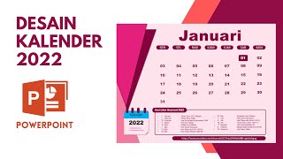 TUTORIAL  CARA MEMBUAT DESAIN KALENDER DI POWERPOINT [upl. by Vivica740]