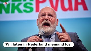 Frans Timmermans GroenLinksPvdA reageert op de exitpoll [upl. by Oberg]