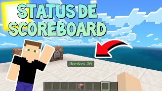 Como Fazer STATUS de SCOREBOARD na Barra Rápida Minecraft [upl. by Ahsaeit745]