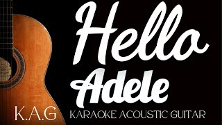 Hello  Adele Karaoke Acoustic Guitar KAG adele hello karaoke [upl. by Faubion]