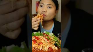 Spicy papaya salad mukbang [upl. by Deb]