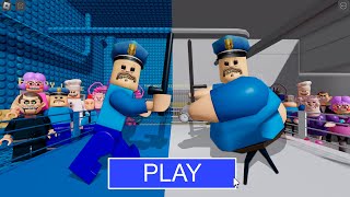 LEGO BARRY TEAM vs BARRY COPS TEAM in BARRYS PRISON RUN New Scary Obby Roblox [upl. by Parent]