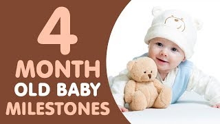 4 Months Old Baby Milestones [upl. by Tankoos802]