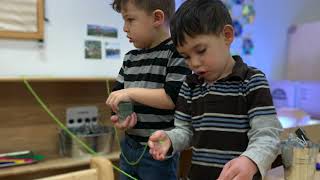 Reggio Emilia Inspired Preschool in Bristol CT Provocations in the Classroom [upl. by Berlinda]