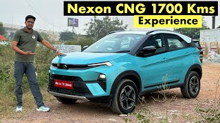 Tata Nexon iCNG 1700 Kms Experience Highway City Mileage  Engine Performance  Buy Or Not [upl. by Htims]