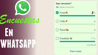 Cómo crear encuestas en Whatsapp 2024 [upl. by Yenahc221]