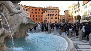 Piazza NAVONA Rome Italy [upl. by Hirz]