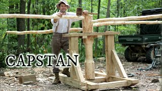 Timber framing a medieval capstan [upl. by Dyer]