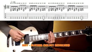 Slither RIFF Velvet Revolver GUITAR LESSON with TAB [upl. by Dragone610]