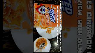 Kelloggs Frosted Flakes Cinnamon French Toast Cereal RandomRatingsandReviews FrostedFlakes snacks [upl. by Inahet]