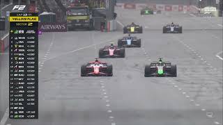 Joshua Durksen overtake on Gabriele Mini F2 Azerbaijan GP 2024 sprint [upl. by Raimondo243]