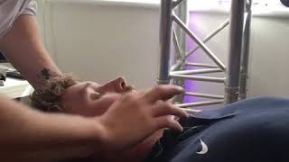 Chiropractic Adjustment  Osteopathic Manipulation for the neck [upl. by Yrem]