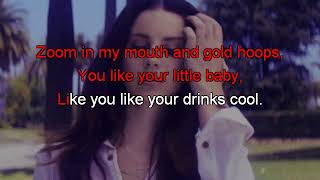 Lana Del Rey Florida Kilos Karaoke [upl. by Ahsienauq513]