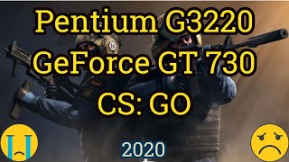 Pentium G3220  GeForce GT 730 CS GO [upl. by Zoha]