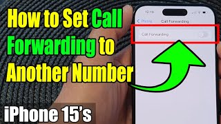 iPhone 1515 Pro Max How to Set Call Forwarding to Another Number [upl. by Ynavoj365]