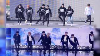 BTS REHEARSAL VS SHOW BLOOD SWEAT amp TEARS [upl. by Sola]