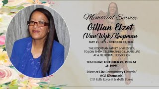 Memorial Service of Gillian Koopman 24 October 2024 Part 1 [upl. by Kennedy]