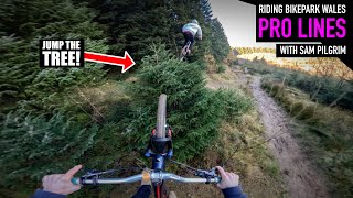 RIDING PRO LINES AT BIKEPARK WALES WITH SAM PILGRIM [upl. by Tertius]