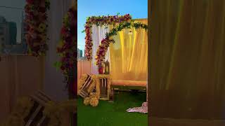 Terrace Haldi Decor ytshort yt wedding ytindia bridegoals brideentry youtuber brides [upl. by Schwab]