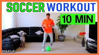 Soccer Cardio Workout At Home  entrenamiento para principiantes [upl. by Netsyrc]