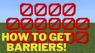 How to get Barrier Blocks in Minecraft 121 [upl. by Yttak]