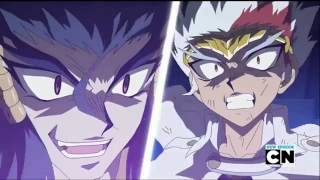 Beyblade Metal Fury Episode 44 Nemesis vs Ldrago [upl. by Eimaral]