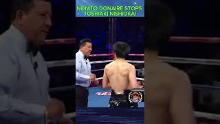 Nonito Donaire Stops Toshiaki Nishioka in Round 9 shorts NishiokaVsDonaire donaireknockout [upl. by Mcdonald]