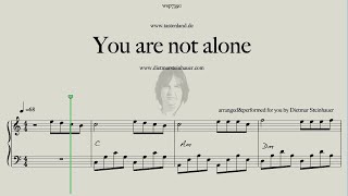 You are not alone  Easy Piano [upl. by Aracot]