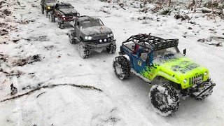 WINTERSCALETOUR PART2 Axial SCX10 Gmade Sawback HD [upl. by Dinny907]