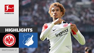 Ekitiké Scores  Eintracht Frankfurt  TSG Hoffenheim 31  Highlights  MD2 – Bundesliga 202425 [upl. by Hindorff]