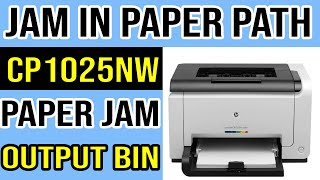 How to Fix Jam in Paper Path Error HP Color Laser CP1025 CP1025nw [upl. by Phillie189]