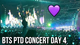 BTS PTD Concert Day 4 FULL vlogfancam 211202 Jin’s Birthday Reaction [upl. by Kai501]