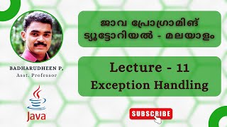 11  Exception Handling [upl. by Landahl]