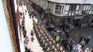 5 Scots marching into Canterbury Cathedral [upl. by Nivlek]