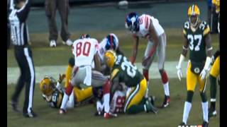 Eli Manning hail mary pass to Hakeem Nicks HUN [upl. by Kciwdahc]