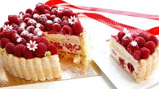 Recette de la Charlotte Vanille et Framboises [upl. by Eintruoc]