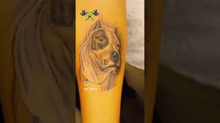 dog portrait tattoo near by me tattoo studioviral videotattoo ideastrending tattoo [upl. by Sirovaj]